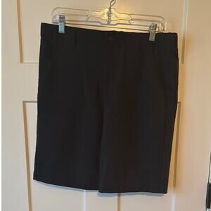 Boys Navy Flat Front Golf/Uniform Shorts - Husky Size